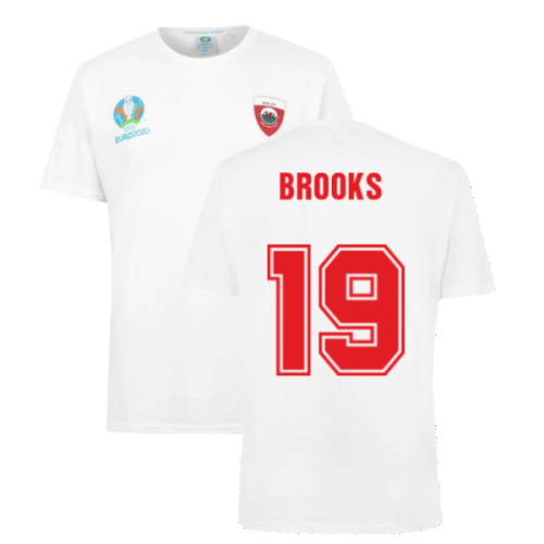 Wales 2021 Polyester T-Shirt (White) (BROOKS 19)