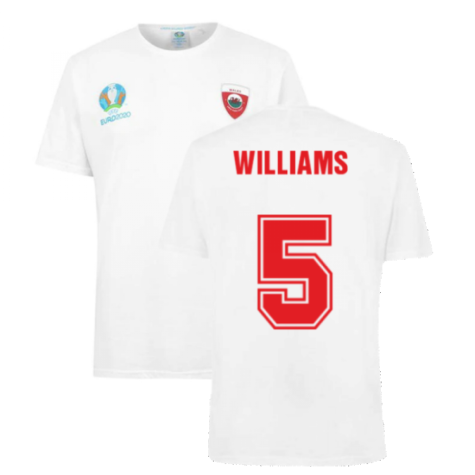 Wales 2021 Polyester T-Shirt (White) (WILLIAMS 5)