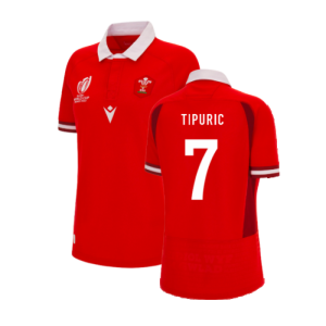 Wales RWC 2023 WRU Home Rugby Shirt (Ladies) (Tipuric 7)