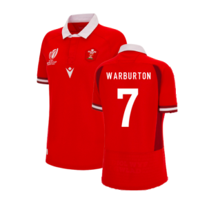 Wales RWC 2023 WRU Home Rugby Shirt (Ladies) (Warburton 7)