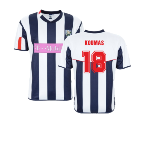 West Brom 2004 Retro Home Football Shirt (Koumas 18)