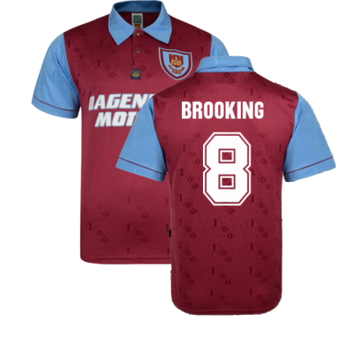 West Ham 1995-1996 Home Retro Shirt (BROOKING 8)