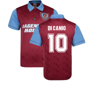 West Ham 1995-1996 Home Retro Shirt (DI CANIO 10)