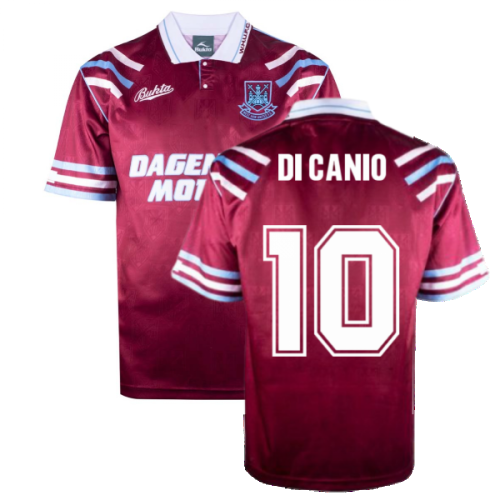 West Ham United 1992 Retro Football Shirt (DI CANIO 10)