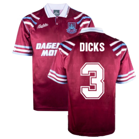 West Ham United 1992 Retro Football Shirt (Dicks 3)