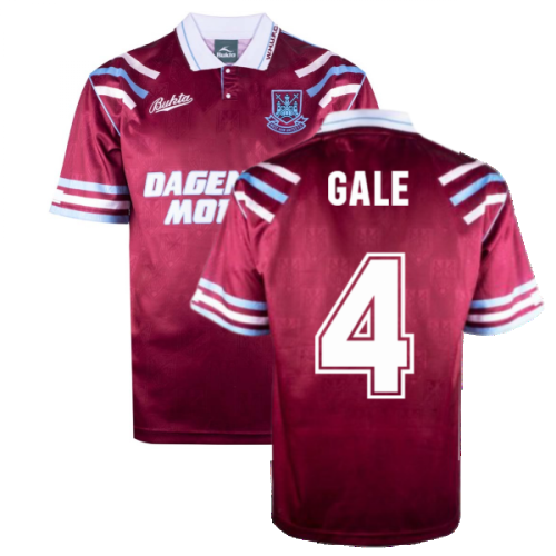 West Ham United 1992 Retro Football Shirt (Gale 4)