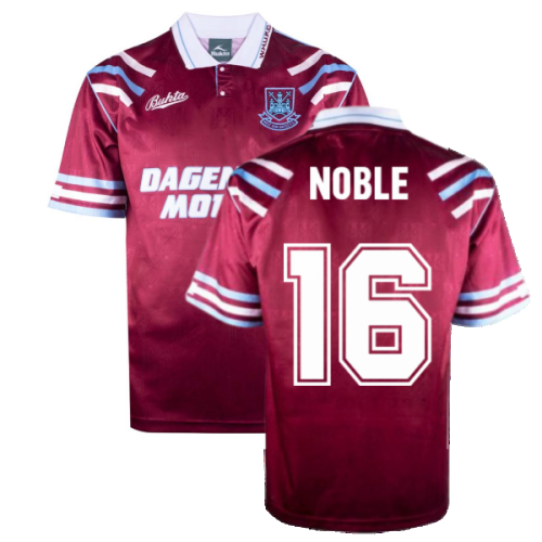 West Ham United 1992 Retro Football Shirt (NOBLE 16)