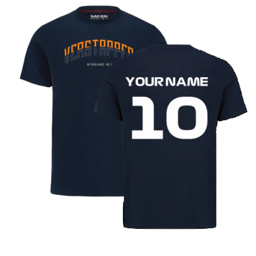 2022 Red Bull Racing Max Verstappen Graphic Tee (Navy) (Your Name)