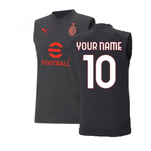 2022-2023 AC Milan Sleeveless Jersey (Black)