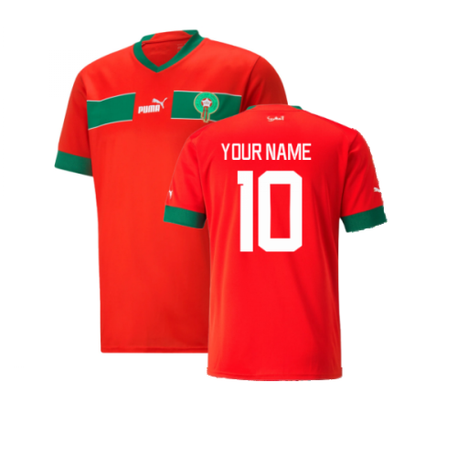 2022-2023 Morocco Home Shirt (Your Name)