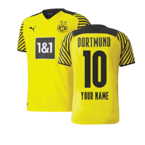 2021-2022 Borussia Dortmund Home Shirt (Big Sizes) (Your Name)