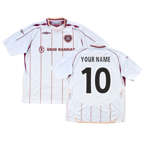 2007-2008 Hearts Away Shirt (Your Name)