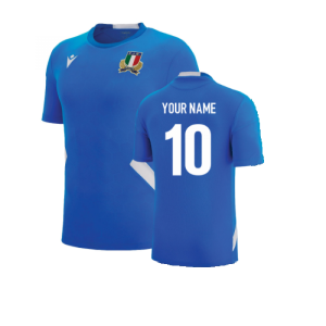 2022-2023 Italy Rugby Training Shirt (Blue)