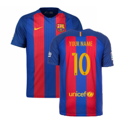 2016-2017 Barcelona Home Shirt (Your Name)