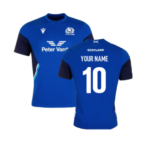 2022-2023 Scotland Training Gym Tee (Blue) - Kids (Your Name)