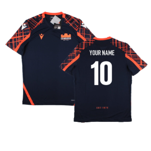 2022-2023 Edinburgh Rugby Poly Dry Gym Shirt (Navy) (Your Name)