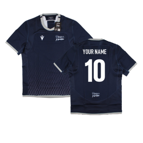 2022-2023 Sale Sharks Rugby Training Jersey (Navy) (Your Name)