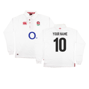 2012-2013 England Home LS Classic Rugby Shirt