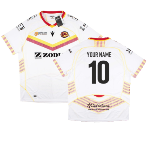 2022-2023 Dragons Catalans Home Rugby Shirt (Your Name)