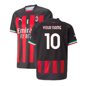 2022-2023 AC Milan Home Shirt (Kids) (Your Name)