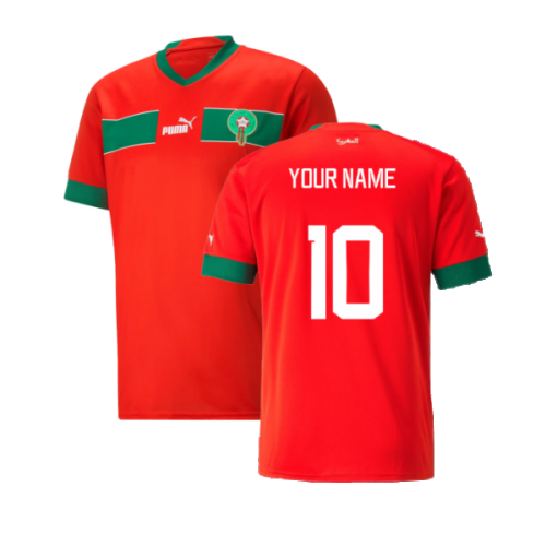 2022-2023 Morocco Home Shirt (Your Name)