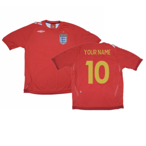 2006-2007 England Away Shirt (Kids) (Your Name)