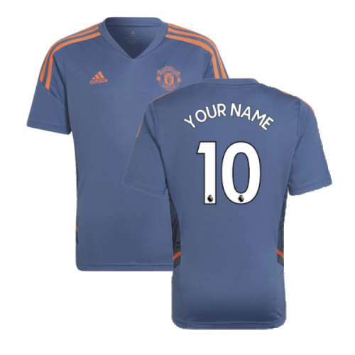 2022-2023 Man Utd Training Shirt (Blue) - Kids (Your Name)