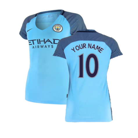 2016-2017 Man City Home Shirt (Ladies) (Your Name)