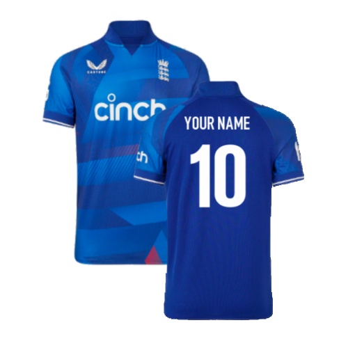 2023 England Cricket ODI Pro Short Sleeve Shirt (Your Name)