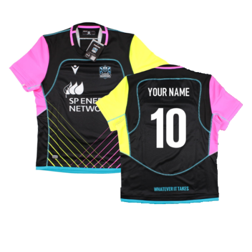 2022-2023 Glasgow Warriors Training Jersey (Black) (Your Name)