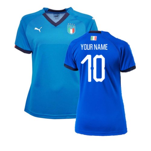 2018-2019 Italy Home Shirt (Ladies) (Your Name)