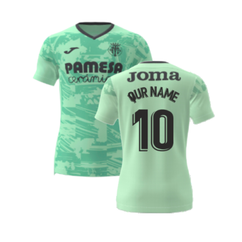 2022-2023 Villarreal Training Shirt (Green) (Your Name)