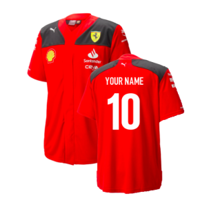 2023 Scuderia Ferrari Replica Baseball Jersey (Red)