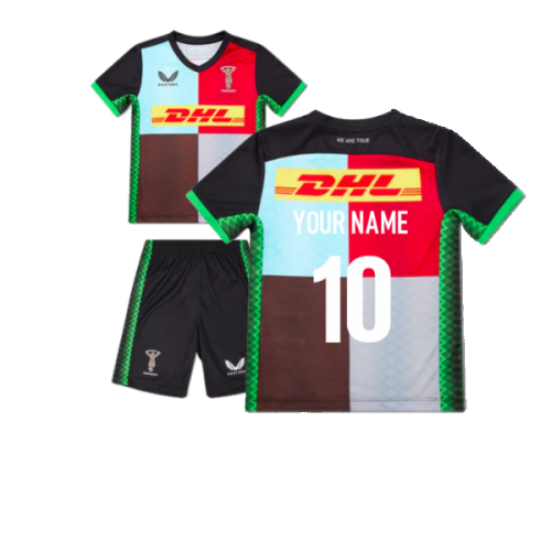 2022-2023 Harlequins Infants Home Rugby Kit (Your Name)