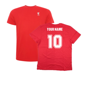 Liverpool Mens Red Liverbird Emblem Tee (Your Name)