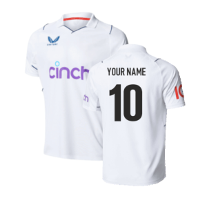 2023 England Test Replica Short Sleeve Jersey