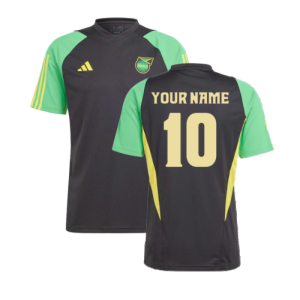 2023-2024 Jamaica Training Shirt (Black) (Your Name)