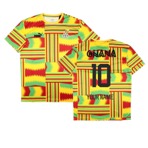 2023-2024 Ghana FtblCulture Jersey (Yellow) (Your Name)