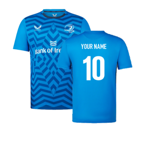 2023-2024 Leinster LS Mens Training Tee (Blue) (Your Name)