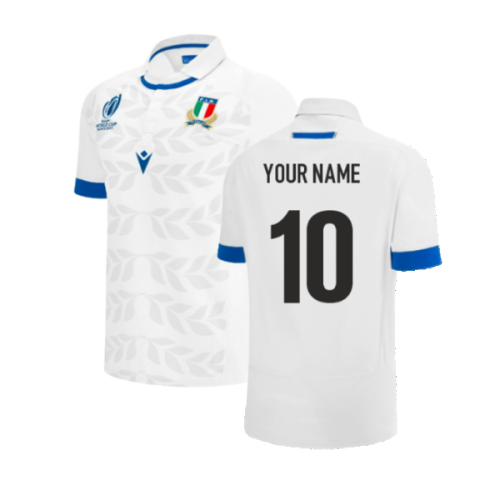 Italy RWC 2023 Away Replica Rugby Shirt (Your Name)