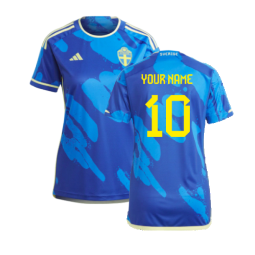 2023-2024 Sweden Away Shirt (Ladies) (Your Name)