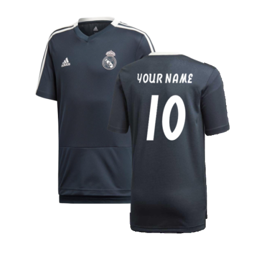 2018-2019 Real Madrid Training Shirt (Onix) - KIds (Your Name)