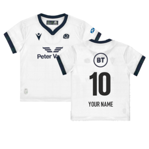 2023-2024 Scotland Away Little Kids Rugby Shirt (Your Name)