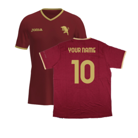 2023-2024 Torino Free Time T-Shirt (Burgundy) (Your Name)