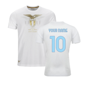 2023 Lazio Special Anniversary Logo Tee (White) (Your Name)