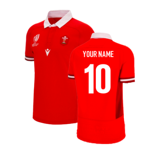 Wales RWC 2023 Home Welsh Rugby Shirt Special Edition (Your Name)