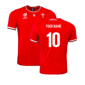 2023-2024 Wales Rugby RWC Poly Tee (Red)