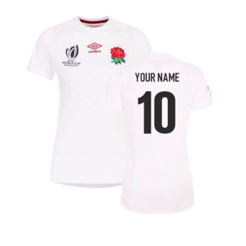 England RWC 2023 Home Replica Rugby Jersey (Ladies) (Your Name)