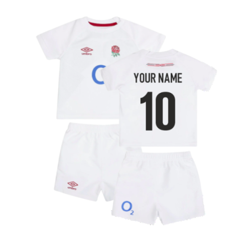 2023-2024 England Rugby Home Replica Baby Kit (Your Name)