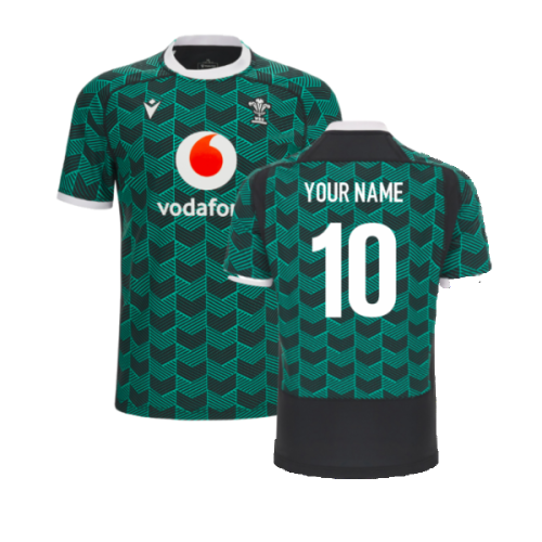 2023-2024 Wales Rugby Training Shirt (Turquoise) (Your Name)